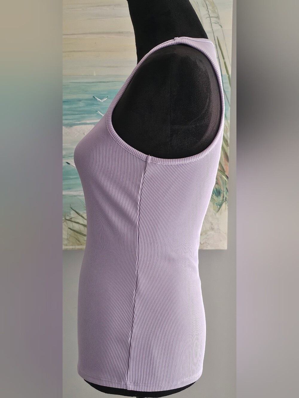 WHBM Forme Ribbed Stretch Tank - Picture 2 of 6